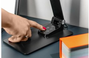 Lámpa Asztali LONEOS 12W, 700lm, AC220-240V, 3-CCT, 5 fokozatú fényerő ,RA>80,USB, fekete