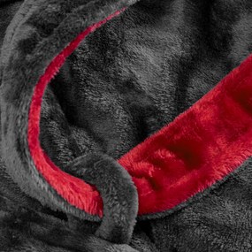 Fürdőköpeny Roger Women Grey Red M