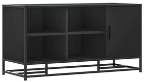 Cipőpad Fekete 100x40x53,5 cm Fából és fémből készült pad