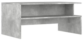 betonszürke szerelt fa dohányzóasztal 90 x 55 x 42,5 cm