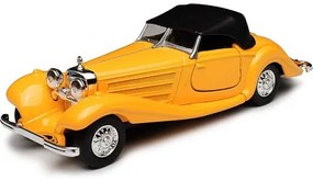 Fém autómodell - Old Timer 1:34 - 1936 Mercedes-Benz 500K (Close Top) Sárga: sárga