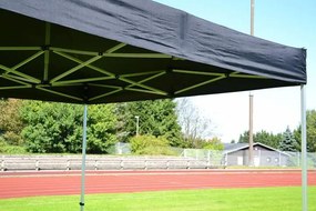 GARTHEN Kerti pavilon PROFI 3 x 3 m fekete + 2 oldalfal