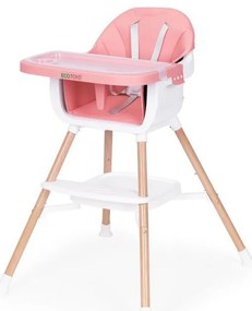 Gyerek etetőszék 2 az 1-ben rózsaszín