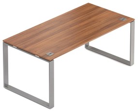 Creator asztal 180 x 90 cm, szürke alap, 2 láb, dió