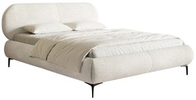 Franciaágy 180 cm Octave 180B (ágyráccsal) (krém + fekete). 1100038
