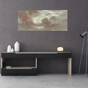 Kép - John Constable, Cloud Study Stormy Sunset, reprodukciók (120x50 cm)