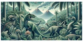 Kép őskori dinoszaurusz világ a dzsungelben