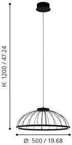 Eglo 99403 - LED Csillár zsinóron BOGOTENILLO LED/27W/230V