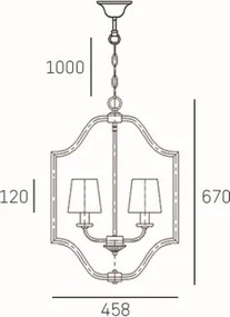Cosmolight glamour klasszikus csillár new york fekete arany cosp04667au-bk