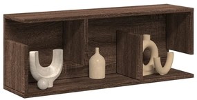 barna tölgy színű szerelt fa fali szekrény 80 x 20 x 30 cm