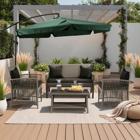 Parasol Ogrodowy AKRON Zielony