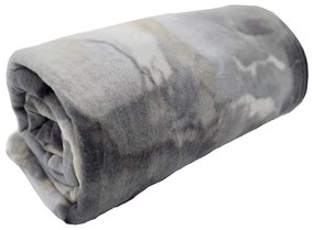 Szürke fleece takaró 150x200 cm Marble – JAHU collections