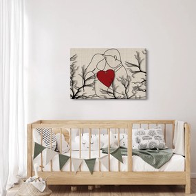 Kép - egy szerelmes pár (90x60 cm)