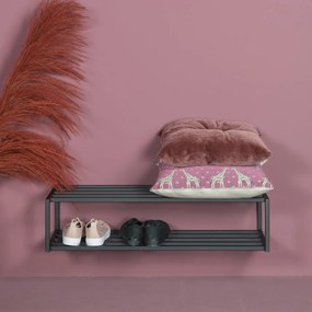 Fekete fém cipőtartó School – Spinder Design