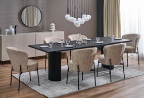 Bolero bővíthető étkezőasztal fekete 160-250cm