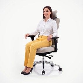 Ergonomikus irodai szék világos bézs AXIS