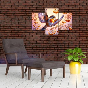 Kép - Madár berkenyével (90x60 cm)