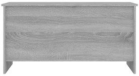 Szürke sonoma színű szerelt fa dohányzóasztal 102x55,5x52,5 cm