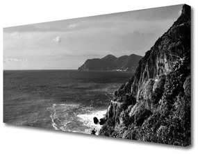 Vászonkép nyomtatás Sea Mountain Landscape 100x50 cm