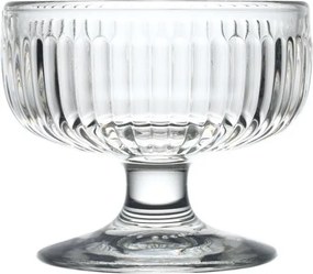 La Rochere Tahiti edény csésze desszert tál vastag francia üveg