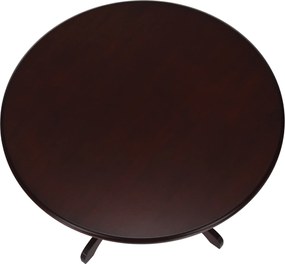Étkezőasztal, kerek, gesztenye, átmérő 106 cm, TABLOS
