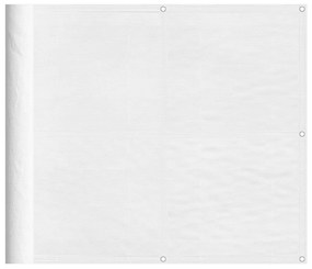fehér 100% oxford poliészter erkélyparaván 90 x 700 cm
