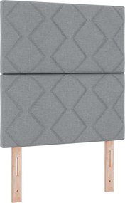 vidaXL Fejtámla Világosszürke 80 cm szövet