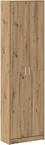vidaXL Ruhásszekrény polcokkal Artisan tölgy 55 x 25 x 189 cm Faanyag