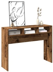 Konzolasztal régi fa 105x30x80 cm műszaki fa