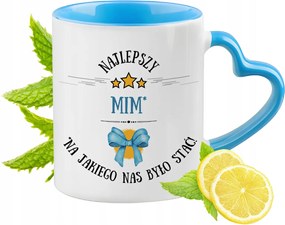 Mima Kék Bögre Szív Alakú Füllel Ajándék