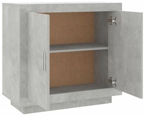 betonszürke szerelt fa tálalóasztal 80 x 40 x 75 cm