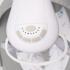 Gyermek rezgő hintaszék NEW BABY TEDDY PLUS Gray vibrációs modullal
