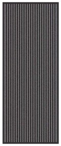 Ajtószőnyeg Fekete és Szürke 60 x 150 cm Polipropilén, PVC