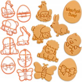 Húsvéti Formák Prémium húsvéti keksz lyukasztók Készlet 8