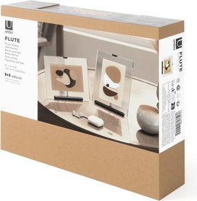 Fekete üveg álló képkeret 16x20 cm Flute – Umbra