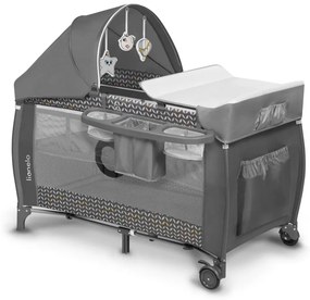 Lionelo - Utazó kiságy SVEN PLUS szürke