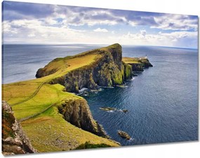 Vászonkép 100x70 Világítótorony Tengerparti kilátás Tenger Nyaralás