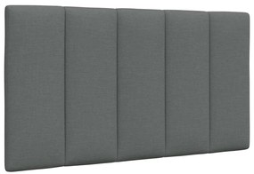sötétszürke szövet ágy matraccal 80x200 cm Fabric