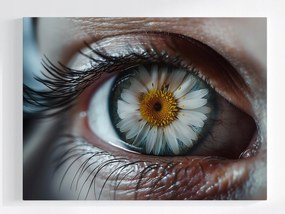 Vászonkép Canvas Szem Margaréta Virág Rét 80x60