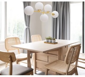 Csillár rúdon FIRA 5xE27/60W/230V arany