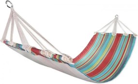 Sedco függőágy 200x80cm zöld/piros csíkos