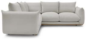 Világosszürke sarokkanapé Ernest – Bobochic Paris