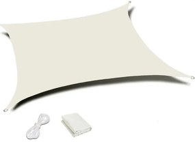 Kerti napellenző 5x5m bézs 180g/m2