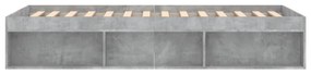 betonszürke ágykeret 90 x 190 cm