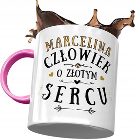 Rózsaszín Bögre Marcelina Feleség Barátnő Ajándék Nyomtatott Fotóval