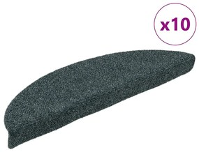 10 db zöld tűlyukasztott öntapadó lépcsőszőnyeg 56 x 17 x 3 cm