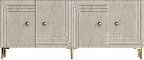 Lessi 180 - White, Travertine