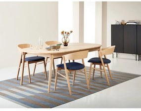 Natúr színű tölgyfa bővíthető étkezőasztal 106x184 cm Miro – Hammel Furniture