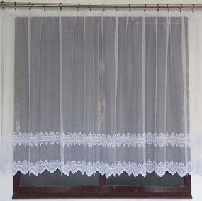 Mg Függöny 32/100 Fehér 130x120cm Kész Szalaggal K