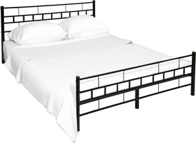 Ágy, fekete, 180x200, TAJGI